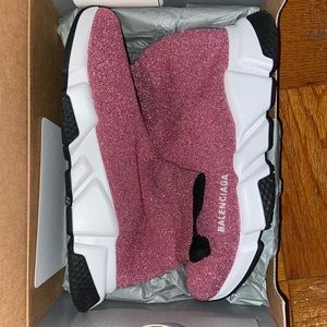 Balenciaga Metallic Sock Sneakers